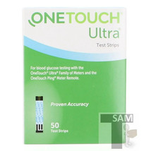 OneTouch Ultra Blue Blood Glucose Test Strips, 50 Ct Exp 02/2025 - £22.01 GBP
