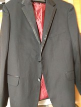 Mens Jackets - George 44s Polyester Black Jacket - $10.80