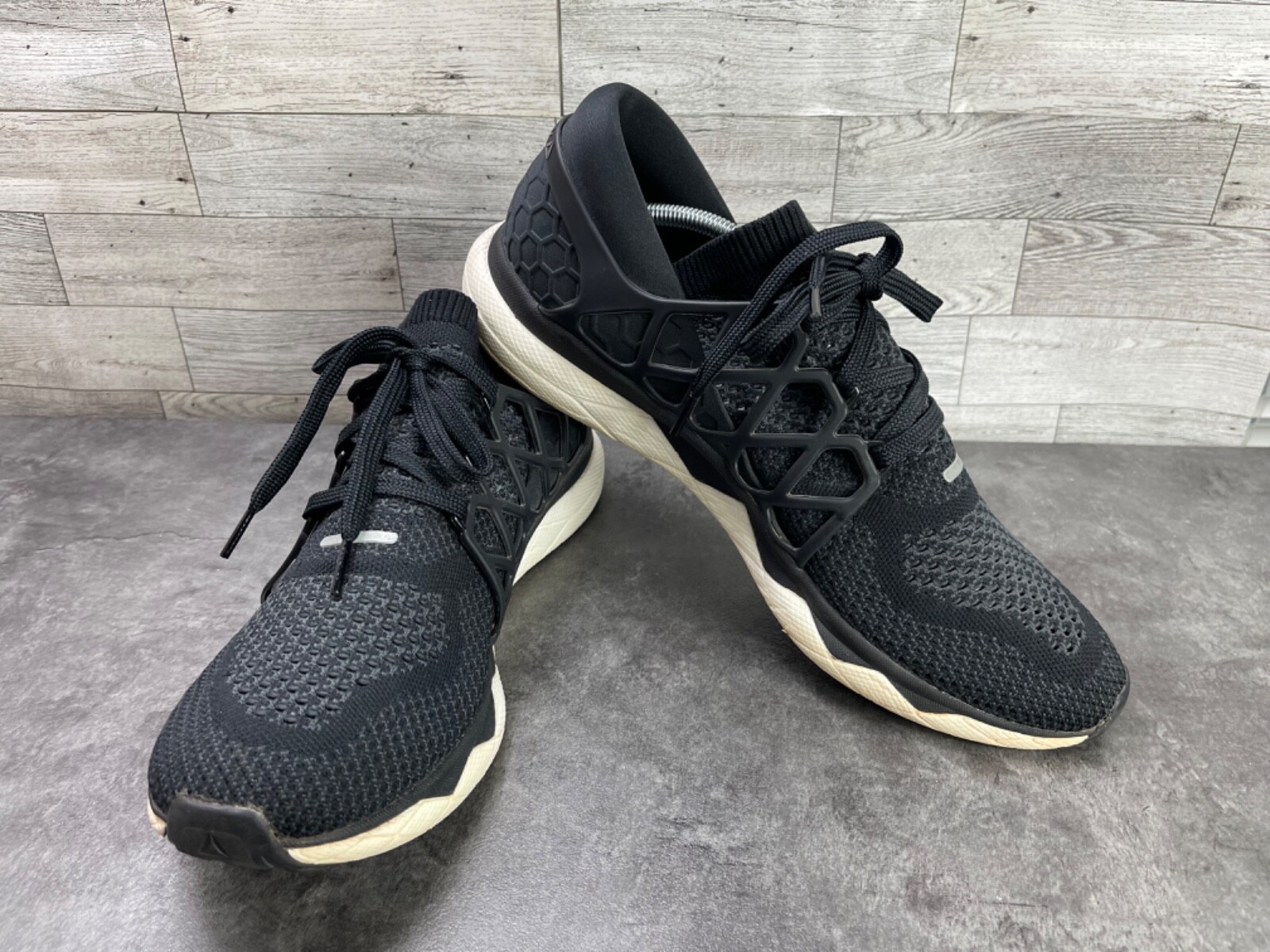 Reebok Sneakers Men 13 M Floatride Ultk Mesh Running Shoes Black Athletic - $34.47