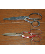 Wiss Griffon Scissors LOT 2 Pinking Shears Vintage 1KS Antique US Japan - $8.90