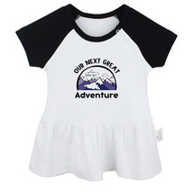Our Next Great Adventure Funny Dresses Newborn Baby Princess Ruffles Skirts - $11.74