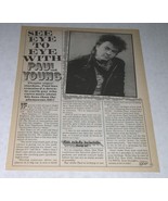 Paul Young BOP Magazine Photo Article Vintage 1986 - $355.49 MXN
