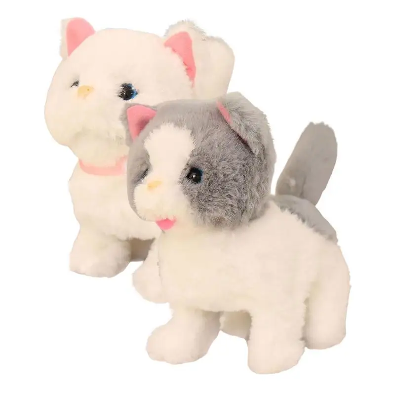Lovely Realistic Interactive Plush Cat Soft Stuffed Animal Electric Kitten Shape - £12.80 GBP+