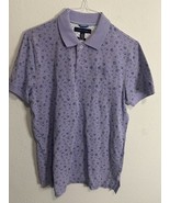 Tommy Hilfiger Lavender Purple Floral Cotton Short Sleeve Polo Shirt Siz... - €19,34 EUR