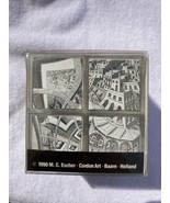 M.C. Escher Cube Block Type Desktop Puzzle 1990 Cordon Art - $29.65
