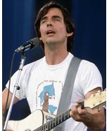 Jackson Brown 1980's in concert singning playing guitar 8x10 inch photo - $10.99
