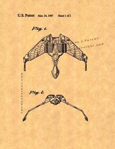 Star Trek Klingon Bird-of-Prey Patent Print - £6.31 GBP+