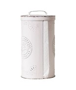 Paper Towel Dispenser in Rustic punched White Tin - $65.64 CAD