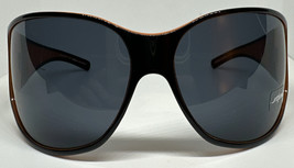 NEW Vintage STING 6299 Shield Sunglass Italy Large Oversized Shades Black/Orange - £119.99 GBP