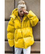 Pocketed Zip Up Hooded Puffer Jacket - £76.15 GBP