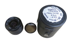 Yashica AF 35-70mm 1:3.3-4.5 Macro Lens For Yashica AF Mount w/ Filter a... - $327.47 MXN