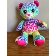 Build A Bear Workshop Rainbow Multi-Color Leopard Cheetah Plush Stuffed Animal - £7.49 GBP