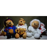 Disney Store Winnie the Pooh 8&quot; Plushes Pirate, Angel and Lamb NWT lot of 3 - £14.15 GBP