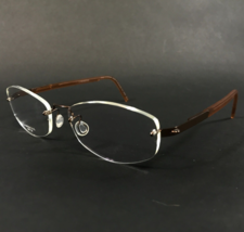 Lindberg Eyeglasses Frames 2217 Col.K143M/PU12 Brown Spirit Titanium 52-15-130 - £219.82 GBP