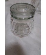 3 1/4&quot; tall 2.5&quot; diameter ball round clear glass jar- air tight seal - $1.34 CAD