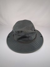 L.L.BEAN GREY NUCKET / BOONIE HAT CANVAA VENTED WITH STRAP - £19.61 GBP