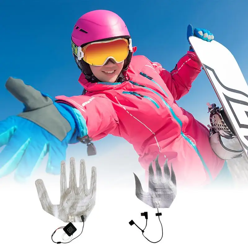 Gloves Heating Sheet Carbon Fiber Pads 3.7V Winter Outdoor Warm Gloves Gloves - £12.28 GBP+