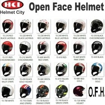 Biker Helmet, HCI-15 Open Face, Motorcycle Helmets, Helmet City , See Note - £71.90 GBP