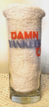 DAMN YANKEES Water Glass Beverage Tumbler Pint Beer Baseball Devil Tail ... - $14.80