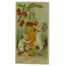 1800s Victorian Trade Card Ayer&#39;s Cherry Pectoral Lowell Massachusetts C... - £11.66 GBP