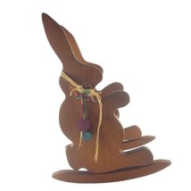 Bunny Rabbit Rocking Chair Handcrafted Wood For Dolls Bears 18&quot; High - $77.39
