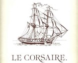 Restaurant Le Corsaire Menu Rennes France signed by Chef Antonio Luce - $84.40