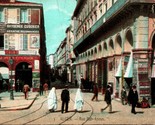 Vtg Postcard 1910 Algeria Alger Algers Rue Bab-Azoun Gate of Grief Absin... - $13.32
