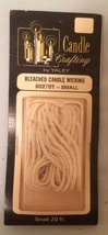 Vintage Yaley Bleached Candle Wicking 602/01 Sealed New old Stock NOS - $12.86