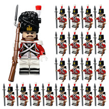 Napoleonic Wars Officer &amp; British Royal Fusiliers 21 Minifigure Set - $624.89 MXN