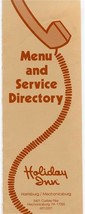 Holiday Inn Harrisburg / Mechanicsburg Menu &amp; Service Directory Pennsylvania - £14.19 GBP