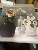 Mixed Roses Still Life Wall Plaque Art By Carol Robinson 186ep - £17.64 GBP