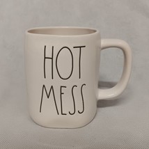 Rae Dunn HOT MESS Coffee Mug Cup White Artisan Collection - £15.24 GBP