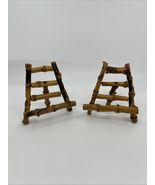 VTG  2-4"T Bamboo Wood Rustic Easels Tabletop Display Photos Art Cottage... - $370.92 MXN VTG  2-4"T Bamboo Wood Rustic Easels Tabletop Display Photos Art Cottage... - $370.92 MXN