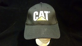 Caterpillar black baseball Cap Hat CAT Licensed NU-FIT Empire Elastic Band - $16.79