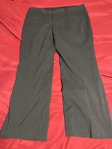 Banana Republic Jackson Fit Dress Pants Size 14 Black Career Trousers Lined - $23.95