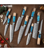 XITUO 9 Pc Damascus Steel Chef Knife Sharp 67 layers Japanese Kitchen Kn... - $4,450.90 MXN