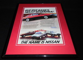 1987 Nissan Sentra 11x14 Framed ORIGINAL Vintage Advertisement - $34.64