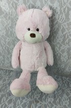 Animal Adventure Teddy Bear Pink White Brown Nose 19&quot; Plush Stuffed Toy 2018 - £24.18 GBP