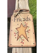 Primitive Decor 206-77033 Friends  w/berries and star Mason Jar  - $4.95