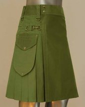 Green Cargo Pocket Utility kilt for Men  - $558.28 MXN