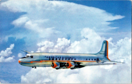 Postcard DC 6 Piston Engine Airplane 1968 Unposted 5.5 x 3.5 &quot; - £6.03 GBP