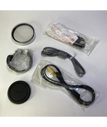 Canon Accessory Lot OEM Lens Hood LH-DC50 Rear Cap 72mm UV Protector USB... - $13.43 CAD
