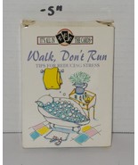 Walk Don&#39;t Run Tips for Reducing Stress All in the Cards by Beth Mende C... - $34.02 CAD