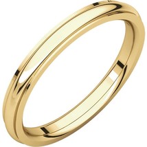 Authenticity Guarantee 
18k Yellow Gold 2MM Comfort Fit Edge Wedding Band - £409.37 GBP+