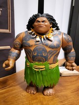 Disney Moana Large Mega Maui Doll Toy Action Figure 10&quot; Talking battery - £13.92 GBP