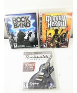 PlayStation 3 PS3 game set 3 Guitar Hero III Legends of Rock RockBand Ro... - $383.92 MXN
