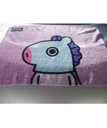 fleece blanket BT21 logo  nwot 27&quot; X 37&quot; - $58.71 CAD