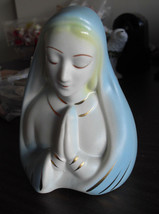 Vintage Ceramic Virgin Mary Praying Planter 5&quot; Tall - £15.03 GBP