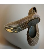 Crown By Borne Women’s Ballet Flats Brown With Gold Metallic Polka Dots ... - $24.75