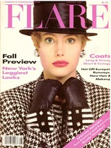 1987 Flare Canada Fashion Magazine Kathy Ireland Christy Turlington 1980s - £27.82 GBP